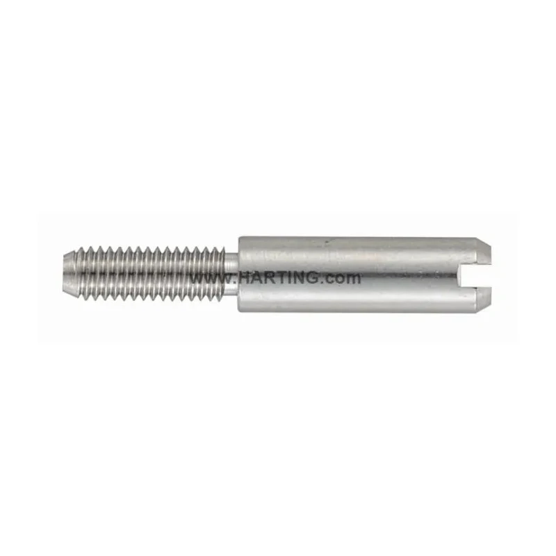 HARTING Pin Han-Snap Male Contact, 0933 Series, Size 10B, For 3 Module Connector, M3 Thread, Grey 09330009956