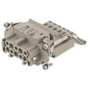 HARTING Heavy Duty Power Connector Insert, Female, 16A, 600V, 10 Contacts Han ES AV Series 09330104739
