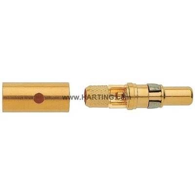 HARTING D-Sub Female Crimp Contact 1.5A Gold-Plated Copper Alloy Heavy Duty Connector 09140006115