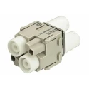 HARTING Heavy Duty Power Connector Module 40A 5kV HV Female 2 Contacts Cable Mount Copper Alloy 09140023123