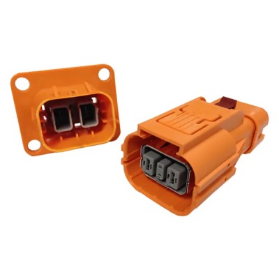 Amphenol Industrial HVSL630 Type EV Connector Male, 40A, 1000V, 2 Contacts, Crimp Termination 