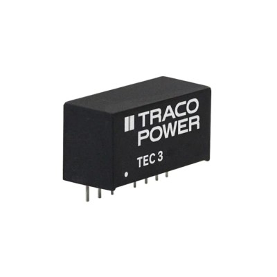TRACOPOWER DC/DC Converter TEC 3-0921 5V DC Output, 300mA, 13.2V DC Max Input, 4.5V Min Input, 3W SIP-8