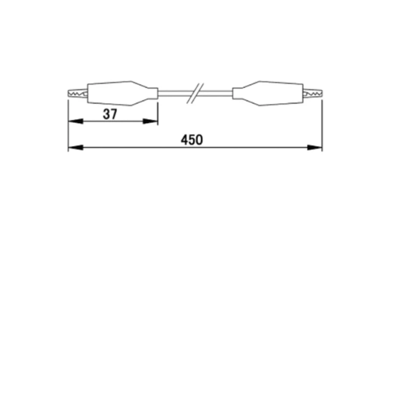 Teishin Electric Crocodile Clip Lead 450mm Clip Connector Test Lead TLA-81
