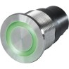 Schurter IP67 Capacitive Momentary Switch, NO, RGB, OptoMOS Relay, 5 - 28V DC, Stainless Steel 3-101-429