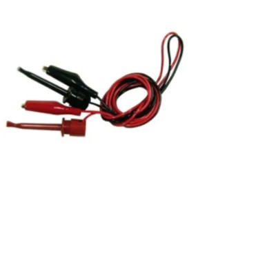 Teishin Electric Crocodile Clip Lead, 1 m, Red and Black, Clip Connector, TLA-107