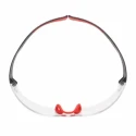 3M SecureFit 400 Series Safety Glasses, Impact Resistant Polycarbonate, Anti-Fog, Multi-Color Frame SF401SGAF-RED