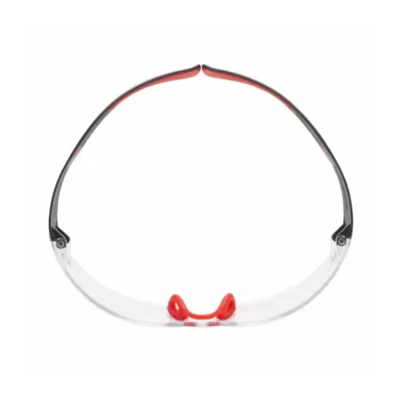 3M SecureFit 400 Series Safety Glasses, Impact Resistant Polycarbonate, Anti-Fog, Multi-Color Frame SF401SGAF-RED