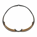 3M SecureFit 400 Safety Glasses Brown Lens Anti-Mist Coating Impact Resistant Liquid Splash Plastic Frame SF405SGAF-BLA