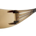 3M SecureFit 400 Safety Glasses Brown Lens Anti-Mist Coating Impact Resistant Liquid Splash Plastic Frame SF405SGAF-BLA