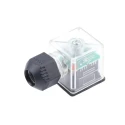 Molex DIN 43650 Solenoid Connector, Female, Indicator Light, 24V, 16A, DIN 43650 A, 2+E, PG9, IP67, 121207-0004