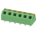 Phoenix Contact SPTAF 1/ 6-5.0-IL Series Angled Wave Soldering Mount PCB Terminal Block, 6 Contacts, 5 mm Pitch 1862314