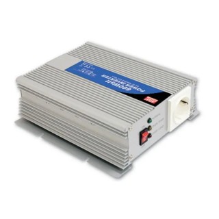 Mean Well 600W Power Inverter, 12V DC Input, 230V AC Output, British 3-Pin Connector, Screw Mount A301-600-F6
