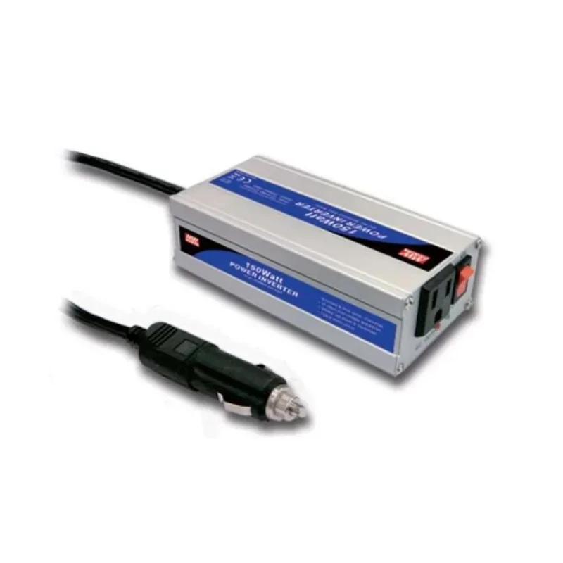 Mean Well 150W Power Inverter, Screw Mount, 12V DC Input, 230V AC Output, British 3-Pin, Microprocessor, A301-150-F6