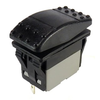 RS PRO DPDT Momentary On-On Rocker Switch Panel 174-8299, 250V AC, 30V DC, 16/20A, Panel Mount, Polyamide, IP67