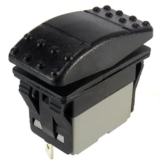 RS PRO DPST Momentary Mom-Off Rocker Switch Panel 5A, 250V AC, Polyamide, IP67, Panel Mount, Rectangular Actuator 174-8307