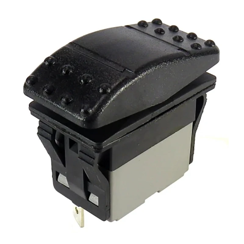 RS PRO DPST Momentary Mom-Off Rocker Switch Panel 5A, 250V AC, Polyamide, IP67, Panel Mount, Rectangular Actuator 174-8307