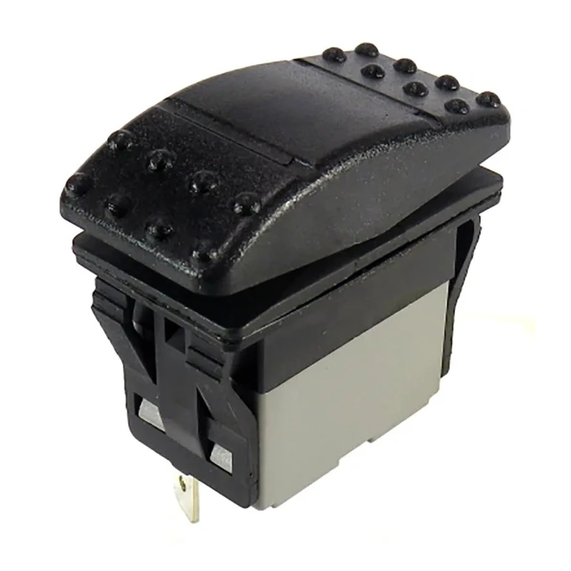 RS PRO DPDT Rocker Switch Panel, On-On-On Operation, Polyamide, 16/20A, 250V AC, IP67, Rectangular, Panel Mount 174-8347