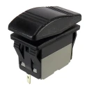 RS PRO DPDT Rocker Switch Panel, On-On-On Operation, Polyamide, 16/20A, 250V AC, IP67, Rectangular, Panel Mount 174-8347