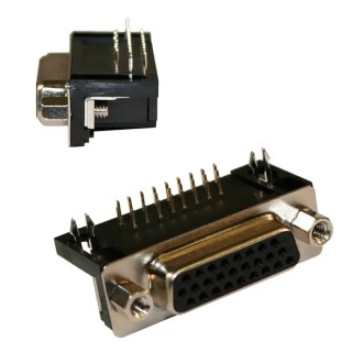 Norcomp 15 Way High Density D-Sub Connector Female Right Angle Through Hole 2.29mm Pitch 3A 250V 181-015-213R531