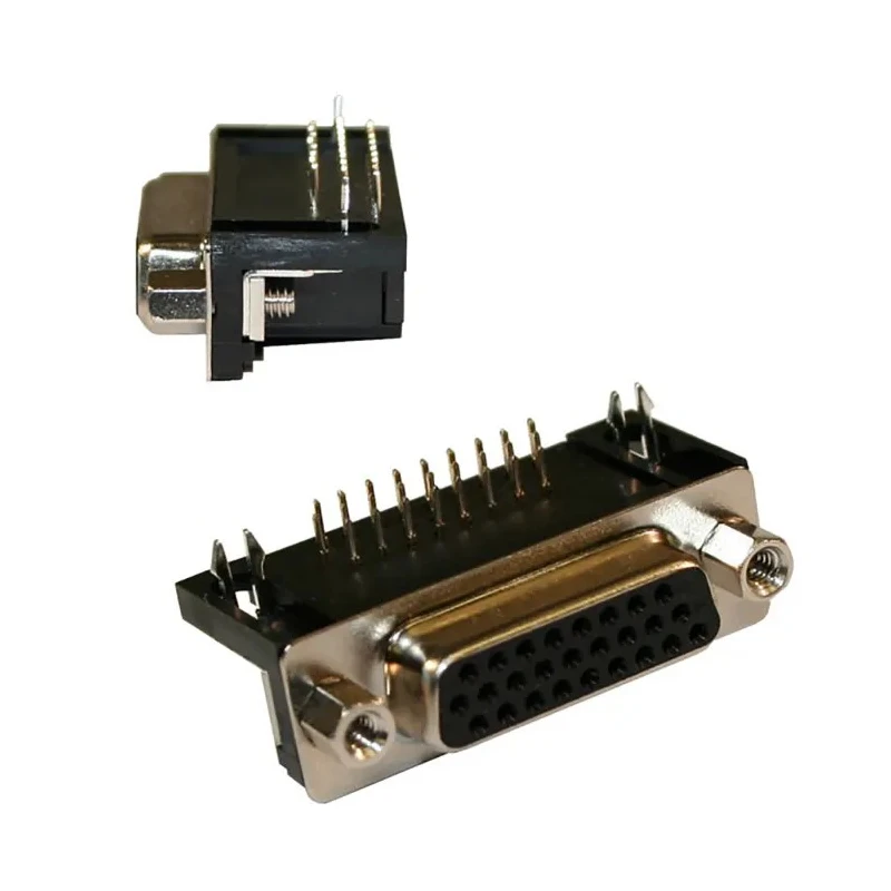 Norcomp 15 Way High Density D-Sub Connector Female Right Angle Through Hole 2.29mm Pitch 3A 250V 181-015-213R531
