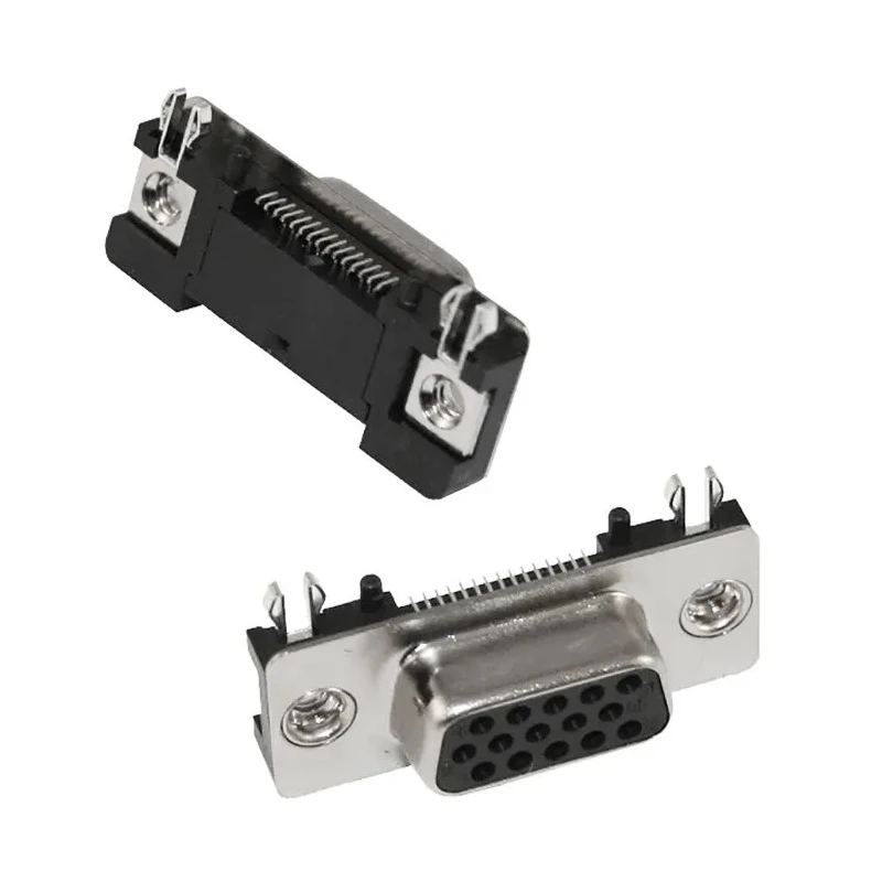 Norcomp 9-Way Right Angle D-Sub Connector, 2.77 mm Pitch, Surface Mount Board Lock, Female, Steel Body, 5A, 190-009-263R001
