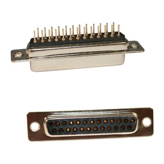 Norcomp 25 Way Straight Female D-Sub Connector 2.77 mm Pitch Through Hole, 5A, 500V, 4-40 Board Lock, 171-025-213R911