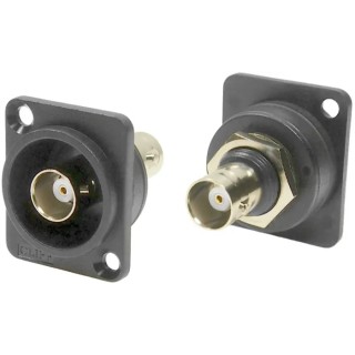 RS PRO CP3 Series BNC Coaxial Connector Panel Mount, 50 Ω, Straight Screw Termination 175-0159