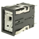 Honeywell AML Series Push Button Switch, Front Panel Mount, Black, 2PDT, IP67, Rectangular, Momentary AML21GBA2AD