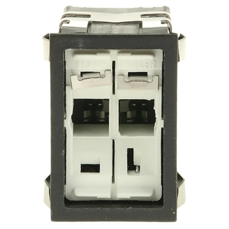 Honeywell AML Series Push Button Switch, Front Panel Mount, Black, 2PDT, IP67, Rectangular, Momentary AML21GBA2AD