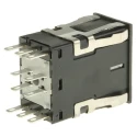 Honeywell AML Series Push Button Switch, Front Panel Mount, Black, 2PDT, IP67, Rectangular, Momentary AML21GBA2AD