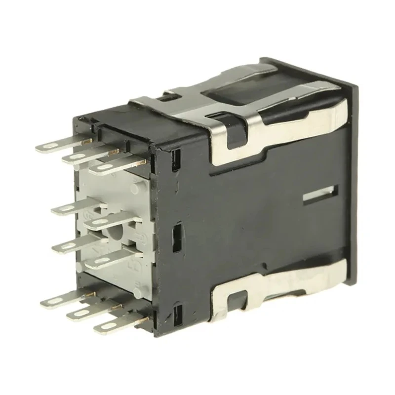 Honeywell AML Series Push Button Switch, Front Panel Mount, Black, 2PDT, IP67, Rectangular, Momentary AML21GBA2AD
