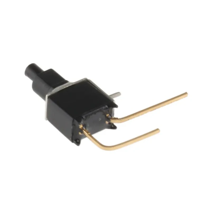 APEM TP Series Push Button Switch Momentary PCB SPST TP33WW080, Black Cylinder Actuator, Through Hole Terminal