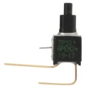 APEM TP Series Push Button Switch Momentary PCB SPST TP33WW080, Black Cylinder Actuator, Through Hole Terminal