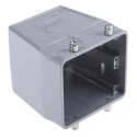 HARTING Han B Range Heavy Duty Power Connector Hood, Top Cable Entry, 2 Levers, M40 Thread, Die Cast Aluminium 19300320428