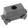 HARTING Han B Range Heavy Duty Power Connector Hood, 2 Lever, Cable Mount, 24B, Die Cast Aluminium 19300240437