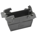 HARTING Han B Range Heavy Duty Power Connector Hood, 2 Lever, Cable Mount, 24B, Die Cast Aluminium 19300240437