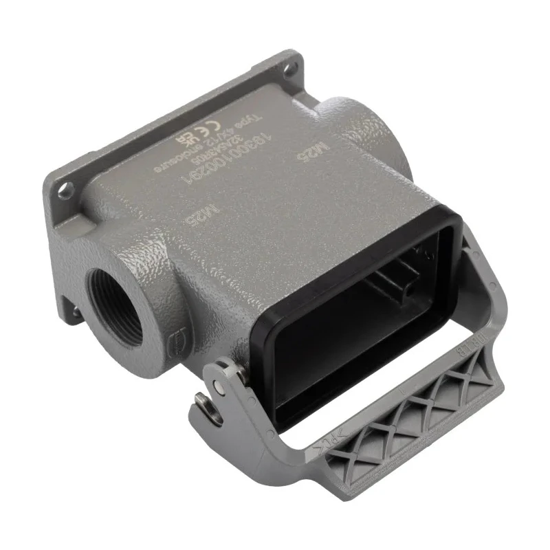 HARTING Han B Range Heavy Duty Power Connector Housing Base, Surface Mount, Aluminium, IP65, M25 x 2, 10B 19300100291