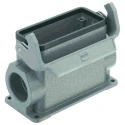 HARTING Heavy Duty Power Connector Housing, Base Type, Die Cast Aluminium, IP65, Surface Mount, 1 Lever, Han B 19300160291