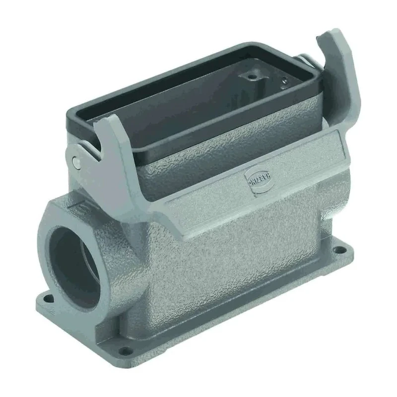 HARTING Heavy Duty Power Connector Housing, Base Type, Die Cast Aluminium, IP65, Surface Mount, 1 Lever, Han B 19300160291