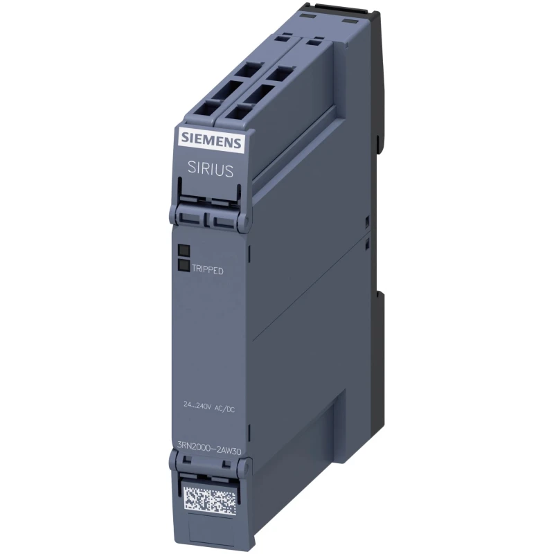 Siemens Monitoring Relay, SPDT, DIN Rail Mount, 24V AC to 240V AC/DC, 0.9W, IP20, 5A Contact, Spring Terminal 3RN2000-2AW30