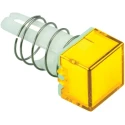 Idec Yellow Square Push Button Lens for A8 Series AL8Q-LK1-Y, 14.5mm Height, 10mm Length, 12.5mm Width