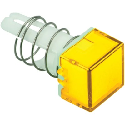 Idec Yellow Square Push Button Lens for A8 Series AL8Q-LK1-Y, 14.5mm Height, 10mm Length, 12.5mm Width