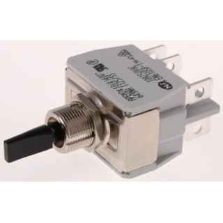 APEM Toggle Switch Panel Mount DPDT On-Off-On Tab Terminal 24V DC 250V AC 649NH/2
