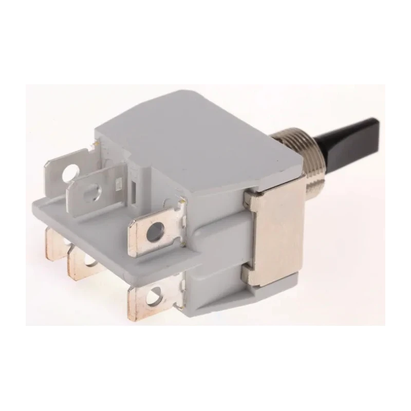 APEM Toggle Switch Panel Mount DPDT On-Off-On Tab Terminal 24V DC 250V AC 649NH/2