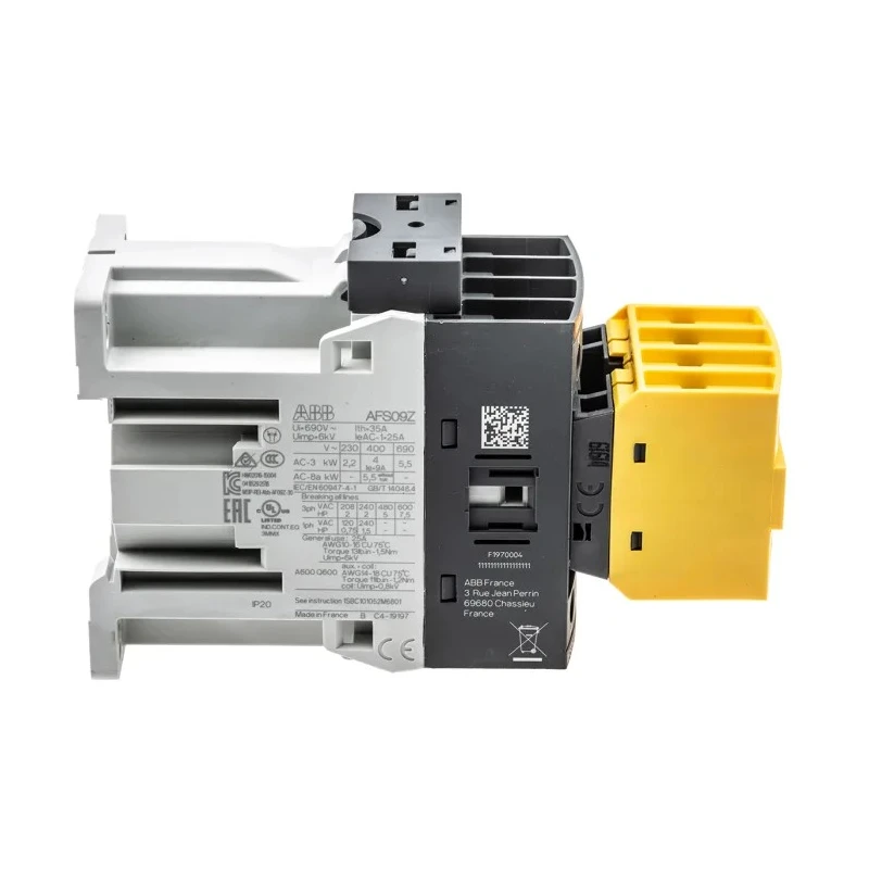 ABB Jokab AFS Contactor 1SBL136082R3022 AFS09Z-30-22-30, 24V DC Coil, 3-Pole, 25A, 9kW, DIN Rail