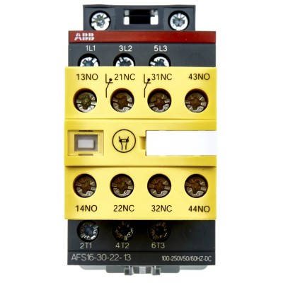 ABB Jokab AFS Series Contactor 100V AC/DC to 250V AC/DC Coil, 3-Pole, 28A, 9kW, DIN Rail 1SBL157082R1322 AFS12-30-22-13