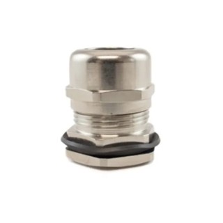 Alpha Wire Metallic Cable Gland M20, 6–12 mm Cable, IP66/IP68, -40°C to 150°C, FIT Series MES20 NC080