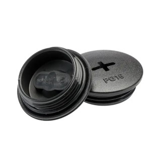 Alpha Wire PG16 Threaded Plastic Blanking Plug, 27 mm Diameter, IP68/IP66, -20°C to 150°C, 