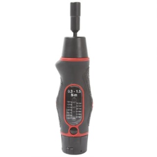 Norbar Torque Tools Adjustable Torque Screwdriver 0.3–1.5 Nm, 1/4 in Drive, Soft Grip, ISO 6789 13850