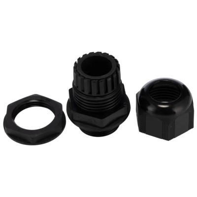 Alpha Wire FIT Wire Management Series Black Polyamide 6 Cable Gland, 3/4 in NPT Thread, 13–18 mm Cable Diameter, IP68 